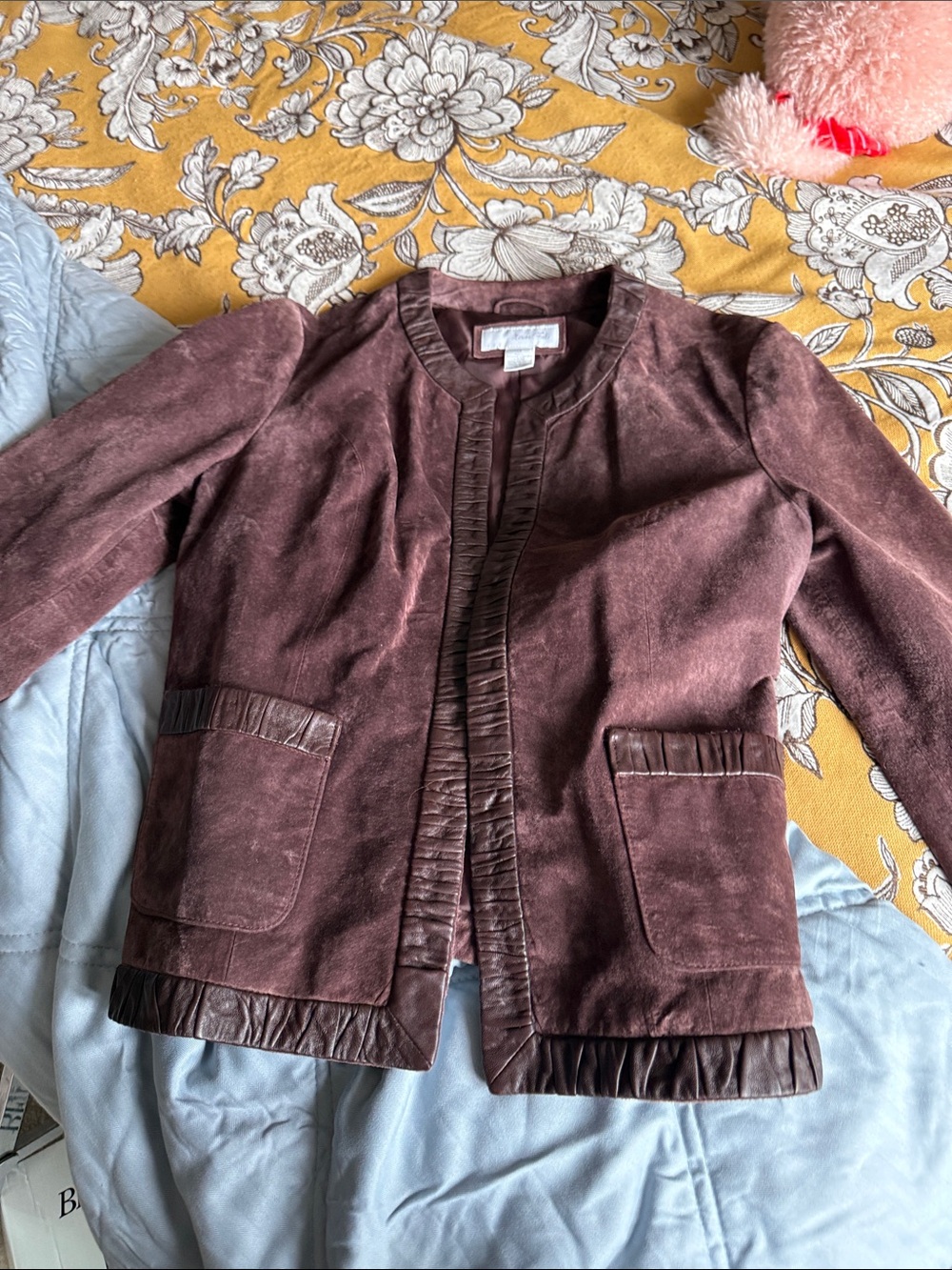 Vintage Brown suede and leather Jacket Marshall Field’s